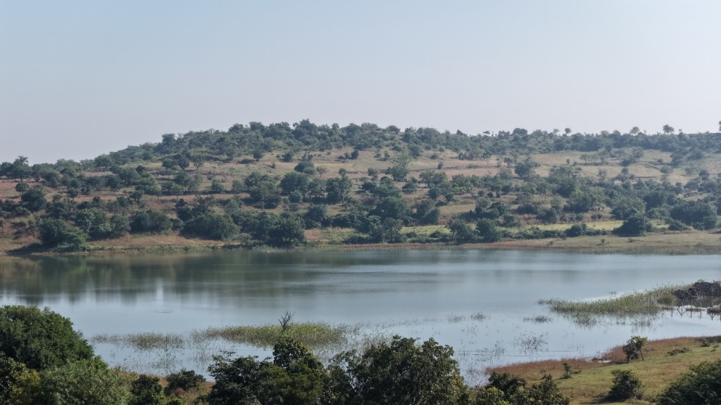 Natural lake view within the development